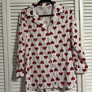Valentines Heart Button Up